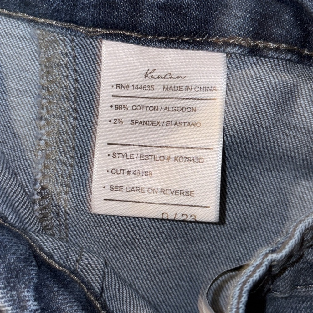 KanCan Avery Straight Leg Cargo Jeans Size 0 - Picture 5 of 9